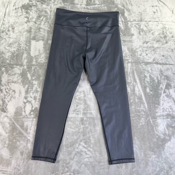 Zyia Active High Waisted Cropped Leggings Womens Size 16-18 Black - Picture 10 of 11